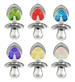 【送料無料】アクセサリー　ネックレス　スワロフスキーargento sterling souvenir soother realizzato con 6228 14mm cuore cristalli swarovski