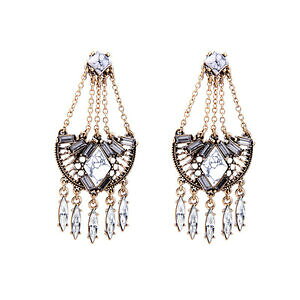 �y���������z�A�N�Z�T���[�@�l�b�N���X�@���b�L�s���^�b�Z���s�A�X���g���G�X�j�b�Norecchini a perno dorato grandi candeliere marmo tassel retr etnico xx20