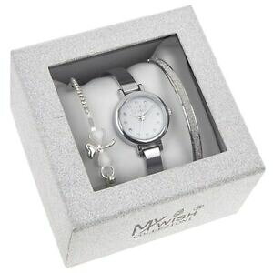 yzANZT[@lbNX@Vo[uXbgZbgRNVdonna argento 3 pc orologio braccialetto regalo set il mio desiderio collection