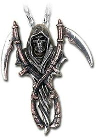 【送料無料】アクセサリー　ネックレス　ゴシックピューターペンダント alchemy gothic reapers collana con pendente armi peltro metallowear p296