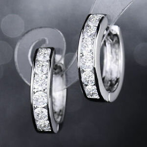 yzANZT[@lbNX@kzCgS[hCO18k oro bianco orecchini cerchi cristallo bianco 337