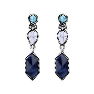 yzANZT[@lbNX@COVo[shbv^[RCYgorecchini a perno argentato goccia plessite blu turchese bianco retr xx20