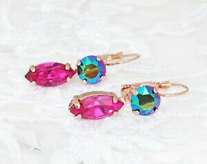 yzANZT[@lbNX@tNVACONX^GgXtXL[{bNXhbv_EXgmarquise fucsia orecchini a goccia cristallo con elementi swarovski cristallizz