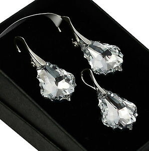 yzANZT[@lbNX@XtXL[NX^obNCOVo[Zbg925 orecchini argentoset realizzato con cristalli swarovski 22mm baroccocomet cal