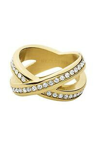 �y���������z�A�N�Z�T���[�@�l�b�N���X�@�J�[�j���O�N���X�^�������O�S�[���h�g�[���T�C�Ydyrbergkern nagyz crystal ring gold tone dimensione uk n us 675 eu 535