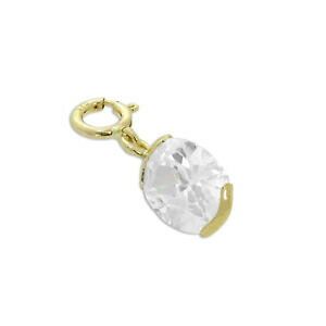 yzANZT[@lbNX@S[hNAy_gVvNbv9ct gold amp; cancella cz ovale clip on charm 375 ciondoli di cristallo semplice sparkle