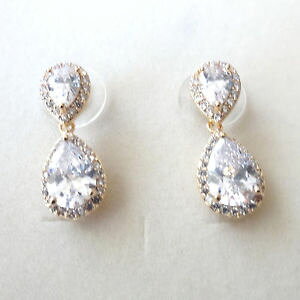 yzANZT[@lbNX@COJ[S[hy_gorecchini donna colore oro pendenti cristallo a goccia e zirconi bianchi 175 t