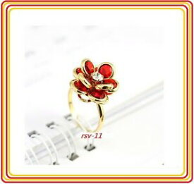 【送料無料】アクセサリー　ネックレス　ゴールドリングピンククリスタルprezioso lusso anello in oro 18k pl cristallo rosa di fidanzamento idea regalo