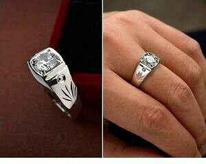 【送料無料】アクセサリー ネックレス ホワイトゴールドリングクリスタルシルバークリスマスuomo anello oro bianco 18k cristallo color argento regalo regalo di natale