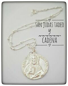 �y���������z�A�N�Z�T���[�@�l�b�N���X�@�v���^medalla san judas tadeo silver plata 925ml san judas tadeo medalla san judas