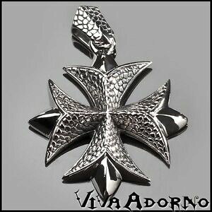 yzANZT[@lbNX@XeXNXy_gev\tgoCJ[}^koolkatana in acciaio inox ciondolo croce cavalieri templari biker morbide maltese croce ag16