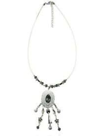 【送料無料】アクセサリー　ネックレス　コリアlolilota collier pendentif filigran strass perles bleutes argent