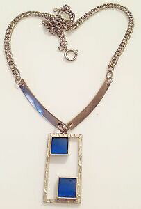 yzANZT[@lbNX@RA[re[WA[fRAWFgy_gcollier vintage art dco couleur argent pendant grav avec vitrail bleu r