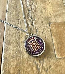 yzANZT[@lbNX@GiRCy_glbNXv[gnuova inserzionevintage 1967 smalto soldini moneta ciondolo amp; collana grande regalo di compleanno