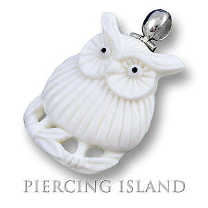 yzANZT[@lbNX@tNEfUCg[[l bianchi gufo in puro argento amuleto design ossa rimorchio a mano pb301