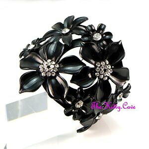 yzANZT[@lbNX@ubNLbgEH[NbvJtwnero cutwork fretwork cristallo fiore floreale celebrity catwalk wrap bracciale polsino