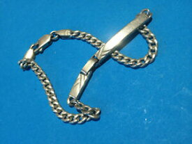 【送料無料】アクセサリー　ネックレス　ブレスレットグルメアルジェントプラークブレスレットbracelet gourmette en argent plaque graver sterling bracelet