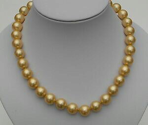 yzANZT[@lbNX@`F[RAVFS[fr[Ycatena perle dorate con 11 mm nucleo conchiglia perle 44 cm di lunghezzanuovo