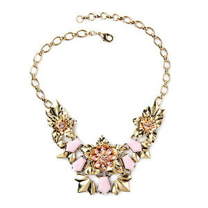 �y���������z�A�N�Z�T���[�@�l�b�N���X�@�R���A�[�A�[���f�R���[�Y���^��collier dor art deco fleur rose metal original az 2