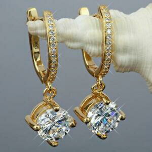 yzANZT[@lbNX@COzCgorecchini zirconi bianco vero placcato oro 750 18 kt o1887