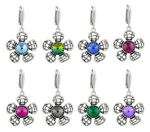 yzANZT[@lbNX@X^[O][cX^[OVo[sAXXtXL[HtbNargento sterling orecchini a forma di fiore ganci realizzato con 1122 cristalli swaro