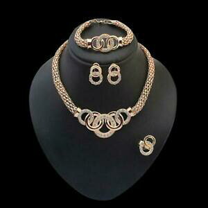 �y���������z�A�N�Z�T���[�@�l�b�N���X�@���w���X�f�J���[conjunto mujeres de joyera aretes de perno collar anillo pulsera