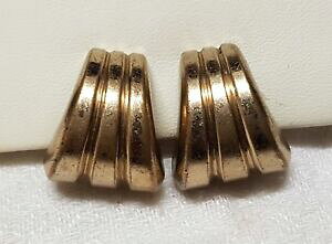 yzANZT[@lbNX@re[WNbvlbijou ancien vintage boucles doreilles clips sign monet mtal dor courb t11