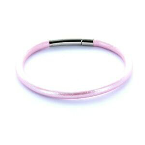 �y���������z�A�N�Z�T���[�@�l�b�N���X�@�J�t���^���b�N�s���N���o�[preferita uomo bracciale 0,5cm con stampa leva chiusura con incisione rosa metallizzato