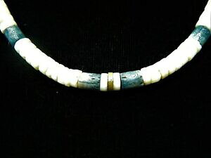 �y���������z�A�N�Z�T���[�@�l�b�N���X�@�R���A�[�h�R�[�g�r���e�[�W�fvritable collier de surfeur ras de cou vintage des 70s matires naturelles