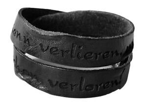 yzANZT[@lbNX@rN^[uXbgre[WubNbracciale in pelle vera victor nel ultimissima effetto vissuto vintage nero con incisione