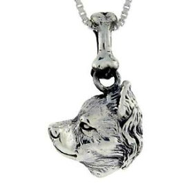 【送料無料】アクセサリー　ネックレス　スターリングシルバーペンダントチワワヘッドペンダントイタリアカートンargento sterling cane chihuahua pendente testa ciondolo,18 italiano astuccio