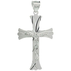 �y���������z�A�N�Z�T���[�@�l�b�N���X�@�N���Xargento sterling crocifisso pendente a croce, 18 italiano