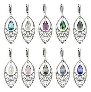 �y���������z�A�N�Z�T���[�@�l�b�N���X�@�C�������O�t�H�[���X�����t�X�L�[argento sterling orecchini forma veniva realizzato con 6106 cristalli swarovski 16 mm