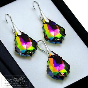 yzANZT[@lbNX@COXtXL[NX^Vo[ZbgobN~fBA925 orecchini argentoset da cristalli swarovski 22 mm baroccovitrail medium