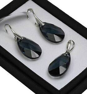 yzANZT[@lbNX@XtXL[NX^~COVo[Zbg925 orecchini argentoset realizzato con cristalli swarovski 22mm peragrafite