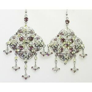 yzANZT[@lbNX@CO[CgAWXgtbNCOlarge verde lime e luce amethist gancio orecchini pendenti in