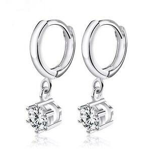 yzANZT[@lbNX@y_gCOzCgVo[orecchini pendente zirconi bianchi 750er placcato oro 18 kt argento o2667