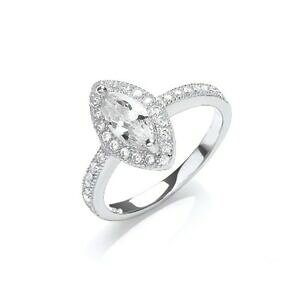 �y���������z�A�N�Z�T���[�@�l�b�N���X�@�N���A�����Oargento sterling chiaro marquise zirconi anello di istruzione, m, o, cz, sr0272