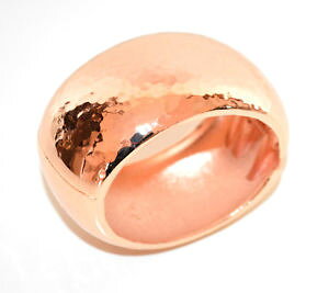 yzANZT[@lbNX@S[huXbg^sNbracciale oro rosa rigido donna ovale a schiava metallo bombato martellato a29