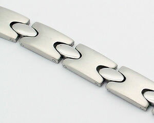 �y���������z�A�N�Z�T���[�@�l�b�N���X�@�X�e�����X�X�`�[���u���X���b�goval interlink bracciale in acciaio inox b9