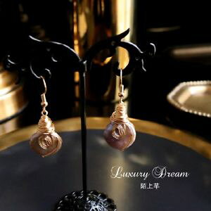 �y���������z�A�N�Z�T���[�@�l�b�N���X�@�o���b�Nboucles doreilles perle culture baroque goutte ficel artisanal plaqu or msq1