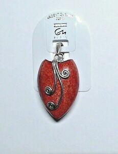 �y���������z�A�N�Z�T���[�@�l�b�N���X�@�A���W�F���g�S�[�S�����`�[�t���C��1 pendentif ancien modele argent 9251000 corail gorgone motif fait main