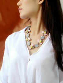 【送料無料】アクセサリー　ネックレス　コリアーファッションバイオレットクリスタルオリジナルヴィンテージcollier fashion mi long gris mauve violet jaune cristal original vintage osc3