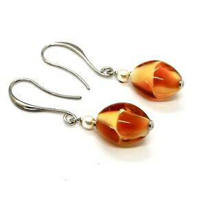 yzANZT[@lbNX@COxjXmKXIWx[Worecchini antica murrina venezia con vetro di murano arancione e beige or573a10