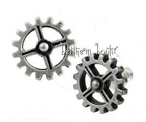 �y���������z�A�N�Z�T���[�@�l�b�N���X�@goth alchemy boucles dagostino oreille engrenage rouage industrilobe steampunk gothiquegoth alchemy boucles d oreille engr