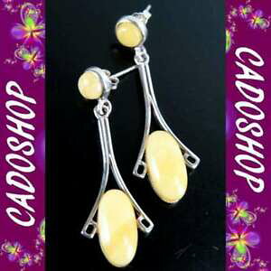 yzANZT[@lbNX@AuAWFgboucles doreilles bo ambre argent fete des meres bom17