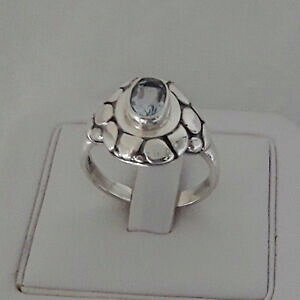 �y���������z�A�N�Z�T���[�@�l�b�N���X�@�N���G�C�V�����A���W�F���gagnes creations belle bague femme en argent 925 ornee topaze bleue taille 56