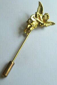 yzANZT[@lbNX@V|[re[WA[pic pingle chapeau cravate ancien bijou vintage amour angelot couleur or 4472