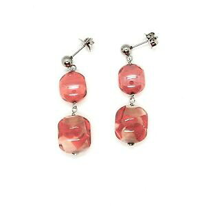 【送料無料】アクセサリー ネックレス イヤリングベニスムラノガラスレッドベージュorecchini antica murrina venezia con vetro di murano rosso beige or574a11