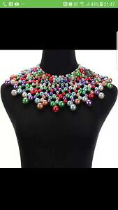 yzANZT[@lbNX@}`J[`[NJ[lbNXr[Yle donne grande grosso sovradimensionato multi colore girocollo collare collana di perline